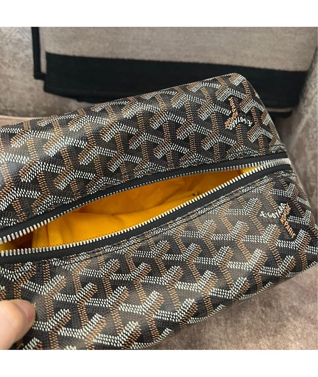 GOYARD Кожаная косметичка, фото 3