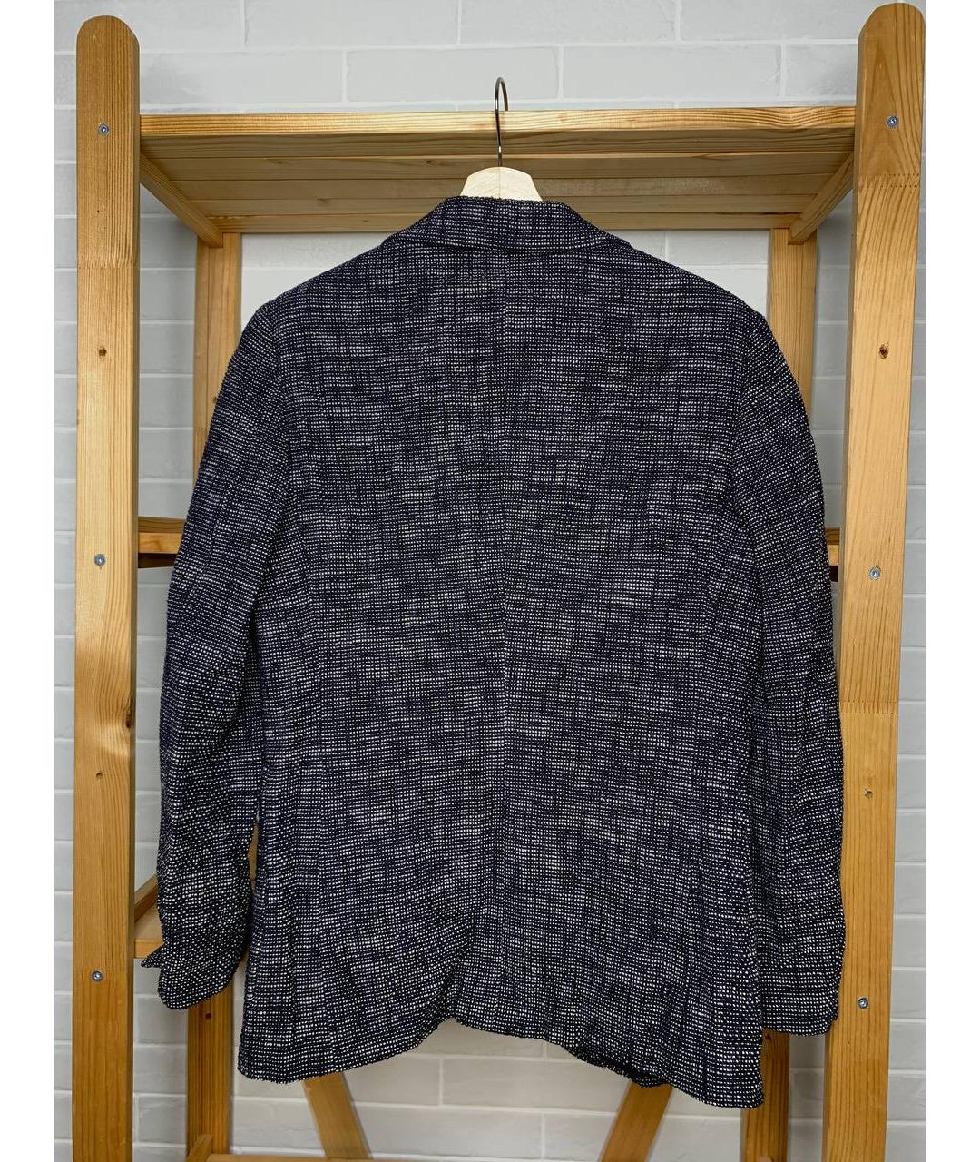 BOTTEGA VENETA Антрацитовый хлопковый пиджак, фото 2