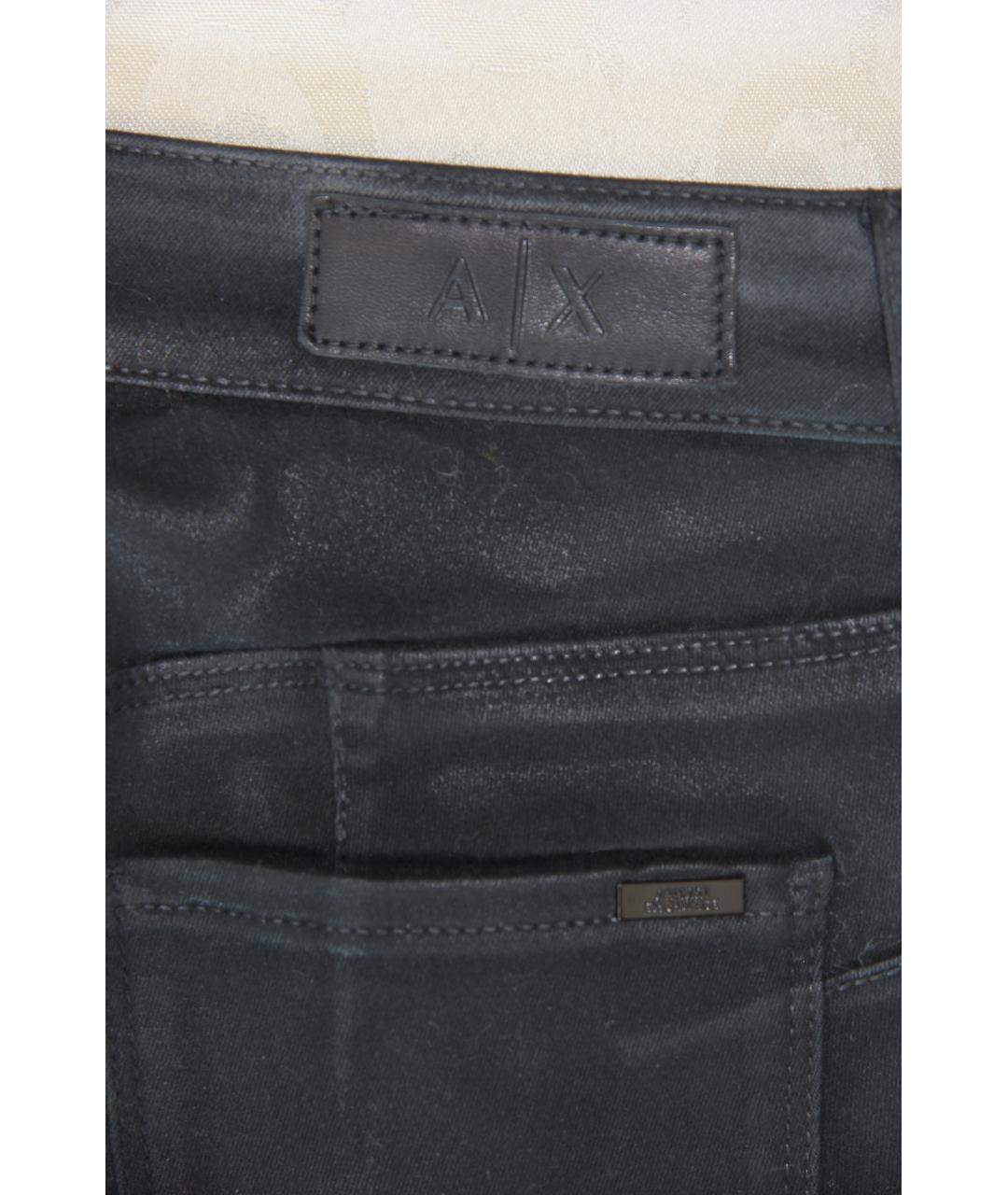 ARMANI EXCHANGE Черные хлопко-полиэстеровые джинсы слим, фото 4