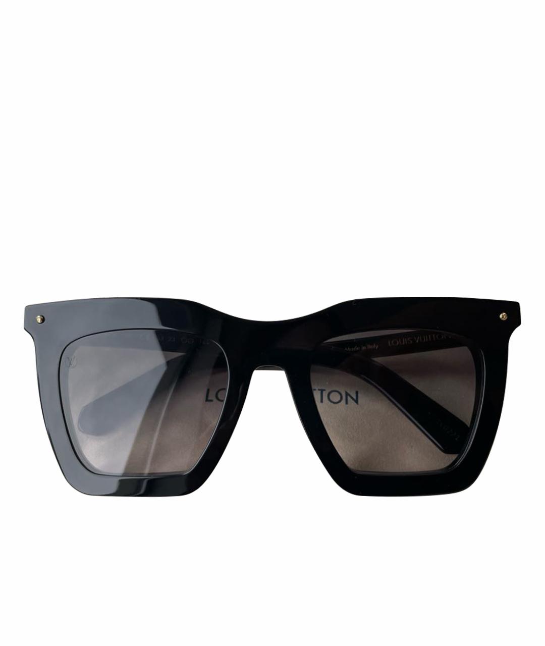 LOUIS VUITTON Черные пластиковые солнцезащитные очки, фото 1