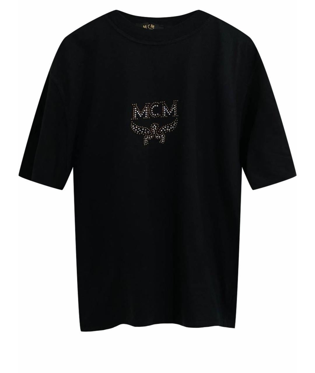 MCM Черная хлопковая футболка, фото 1