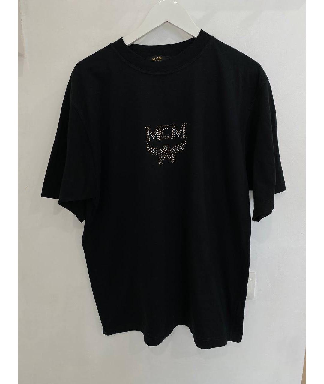 MCM Черная хлопковая футболка, фото 6