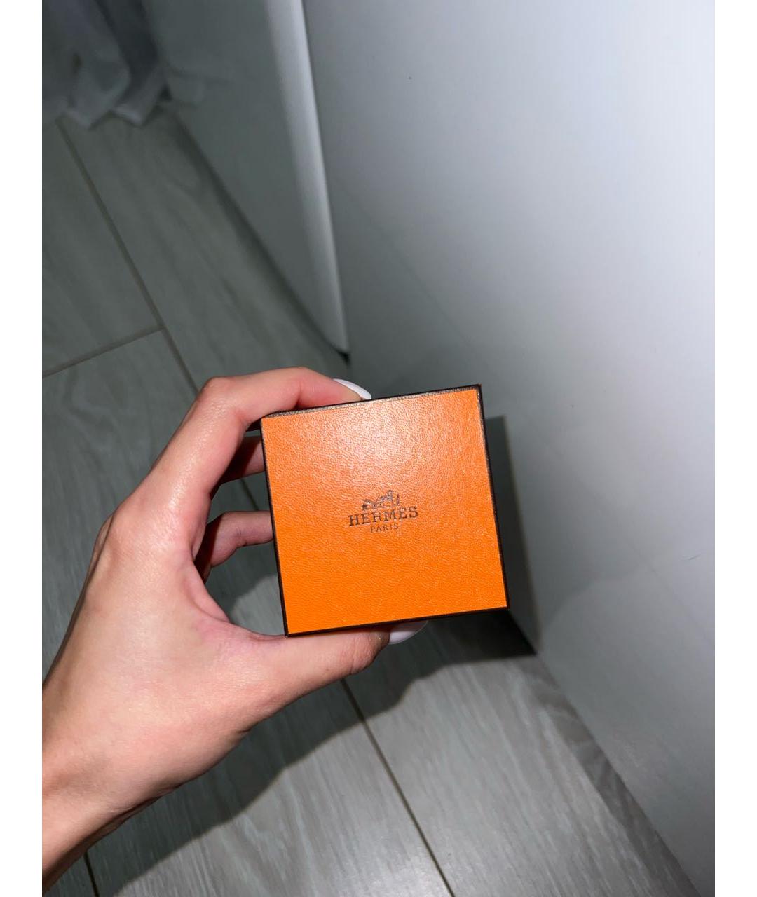 HERMES Белое серебряное кольцо, фото 4