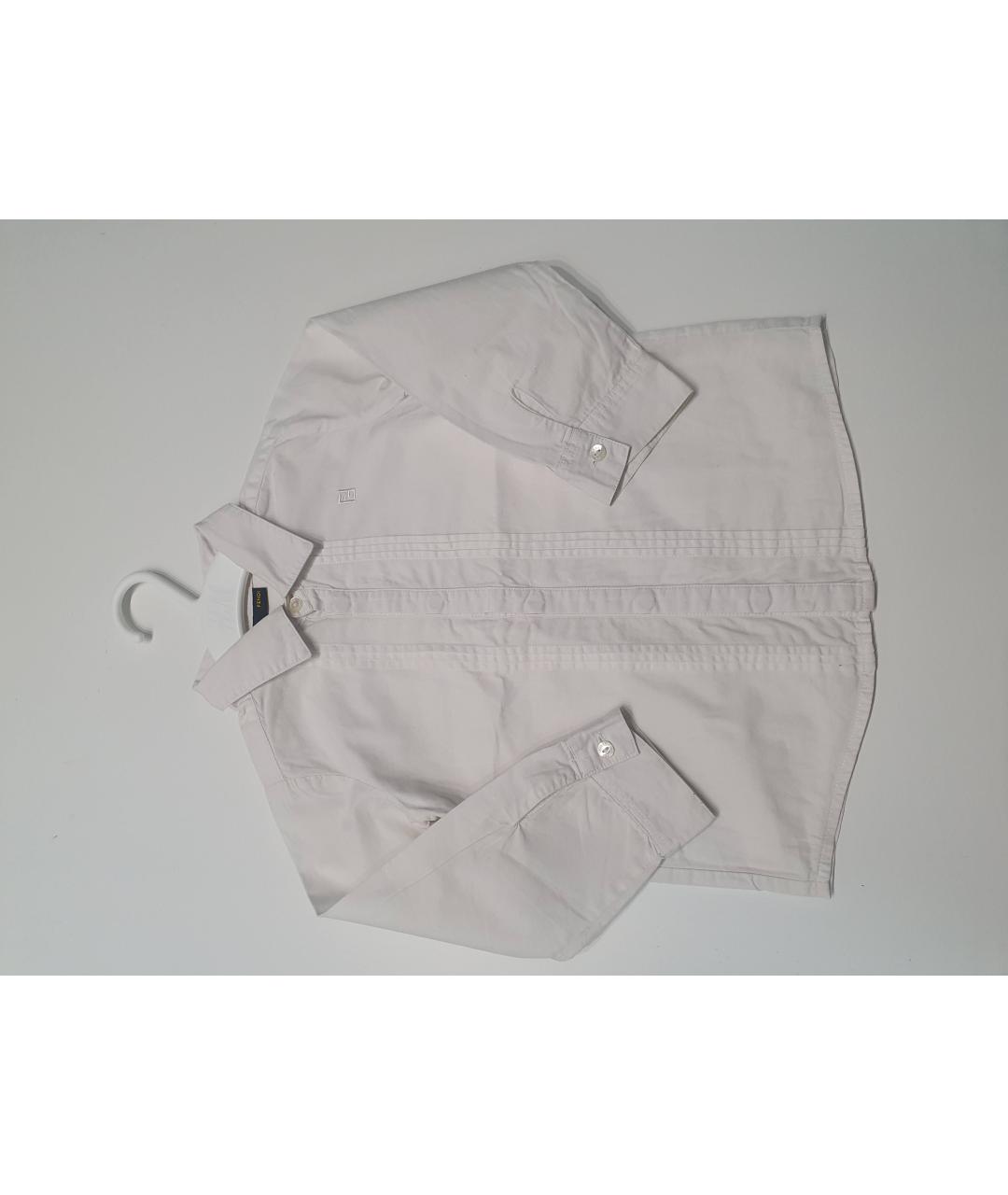 FENDI Белая хлопковая блузка для девочек, фото 9