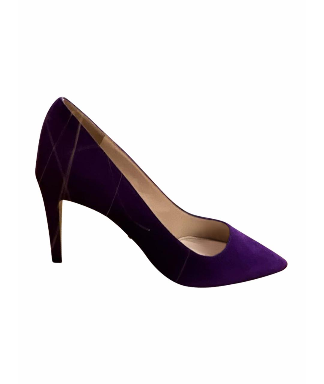 PRADA Фиолетовые замшевые туфли, фото 1