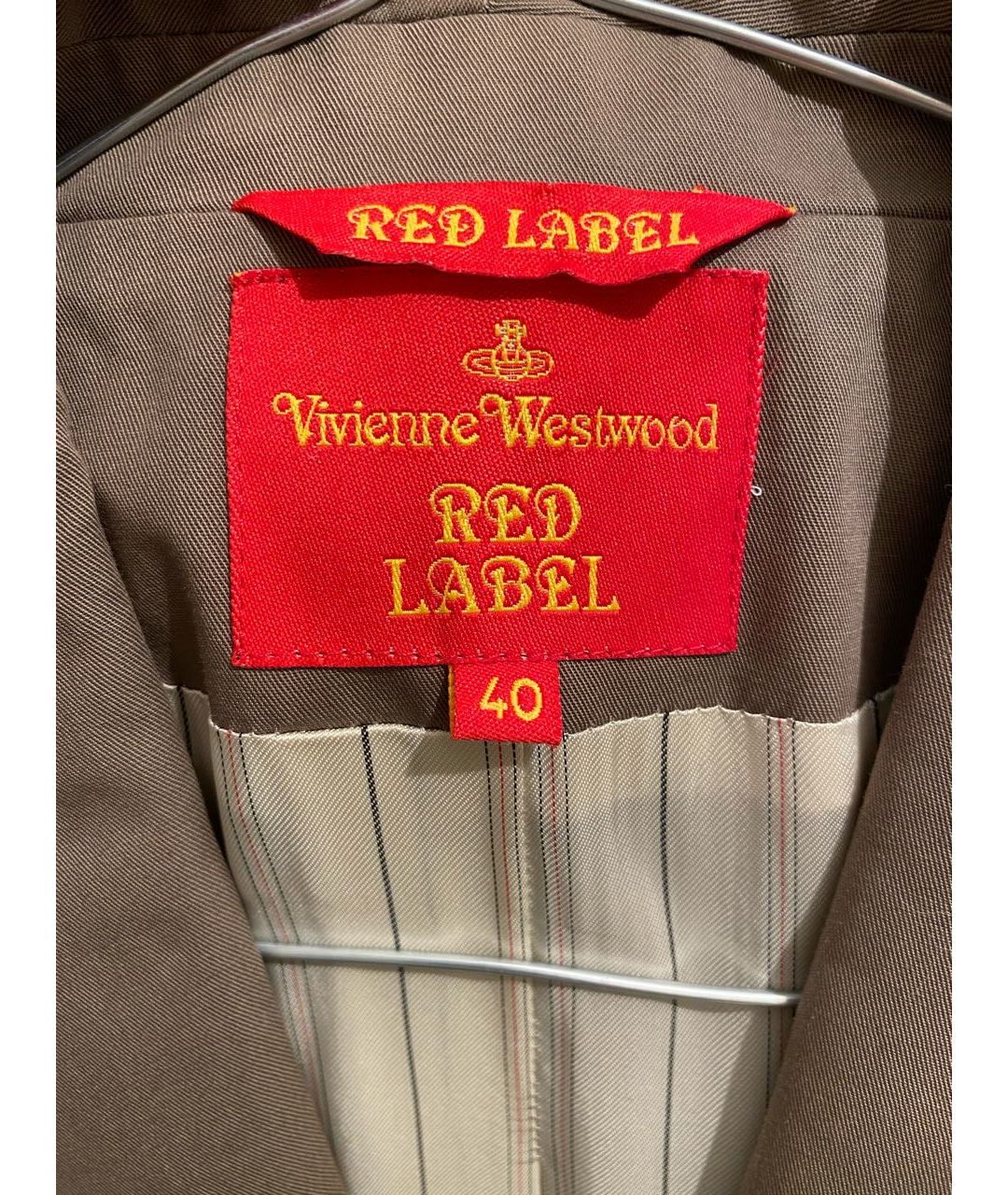 VIVIENNE WESTWOOD Коричневый хлопковый жакет/пиджак, фото 3