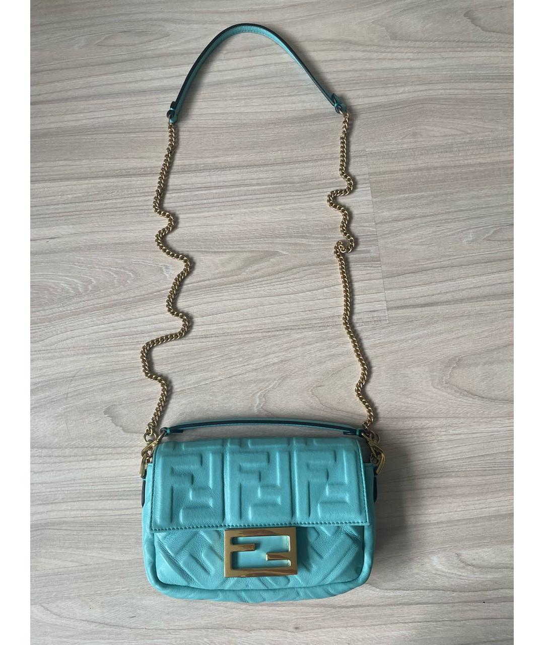 FENDI Кожаная сумка через плечо, фото 9