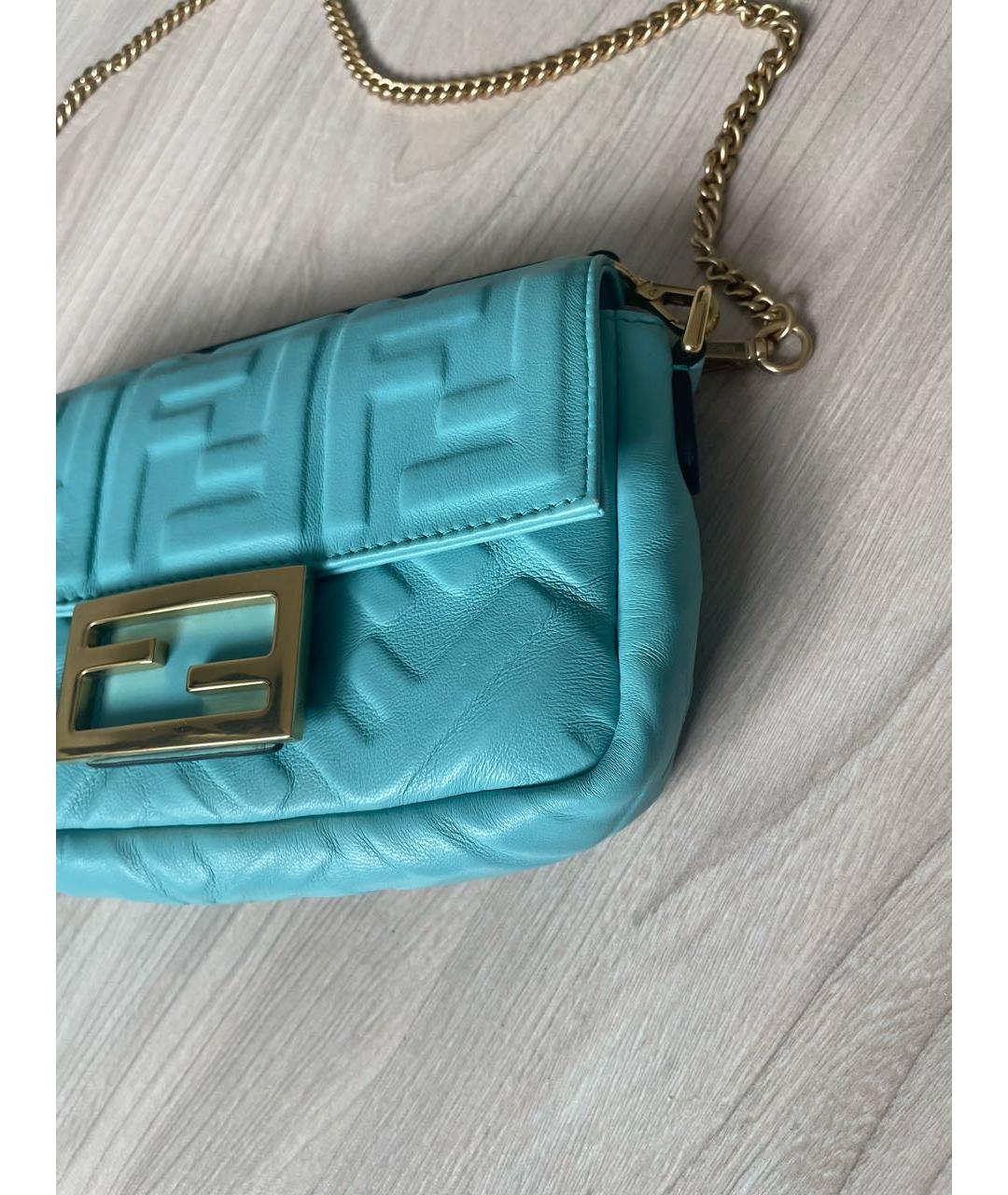 FENDI Кожаная сумка через плечо, фото 5