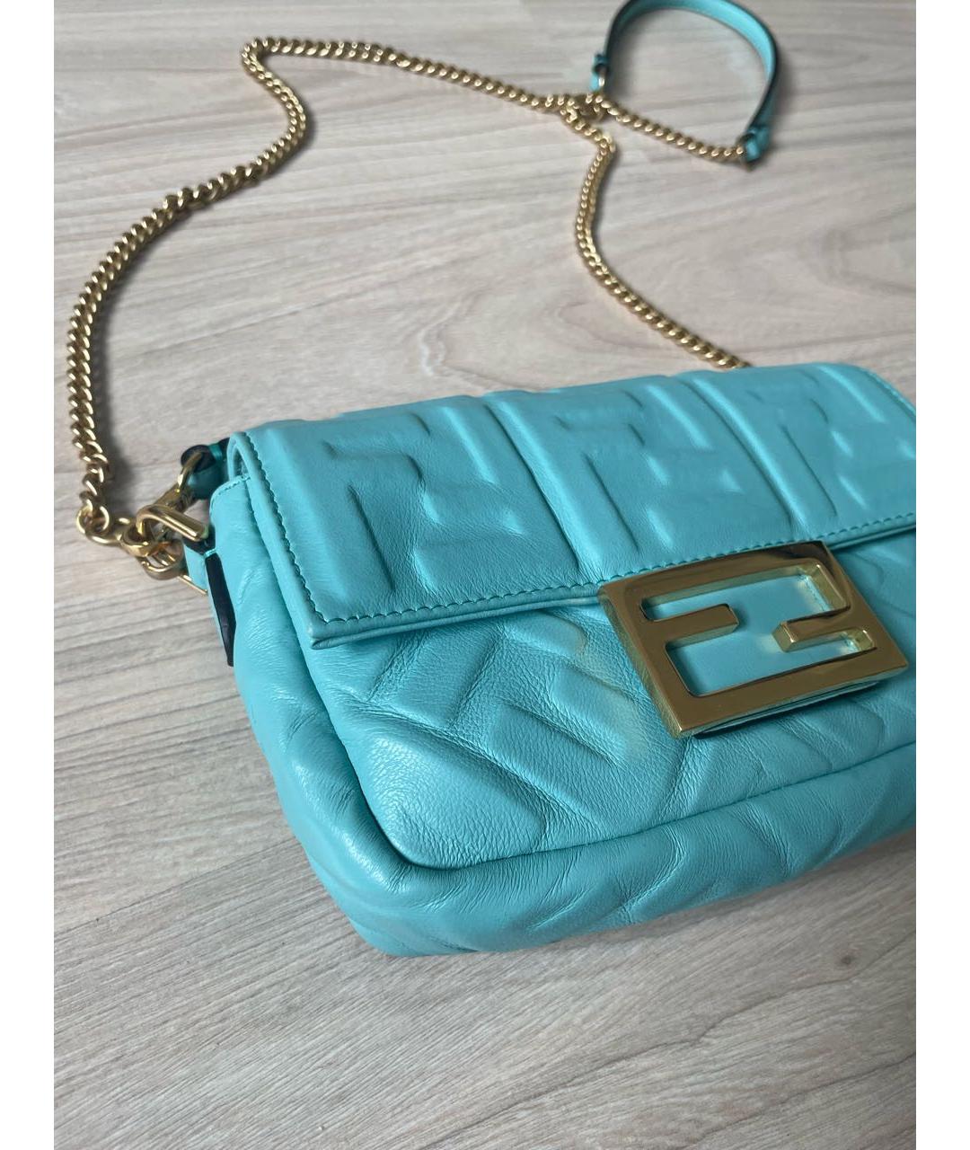 FENDI Кожаная сумка через плечо, фото 6