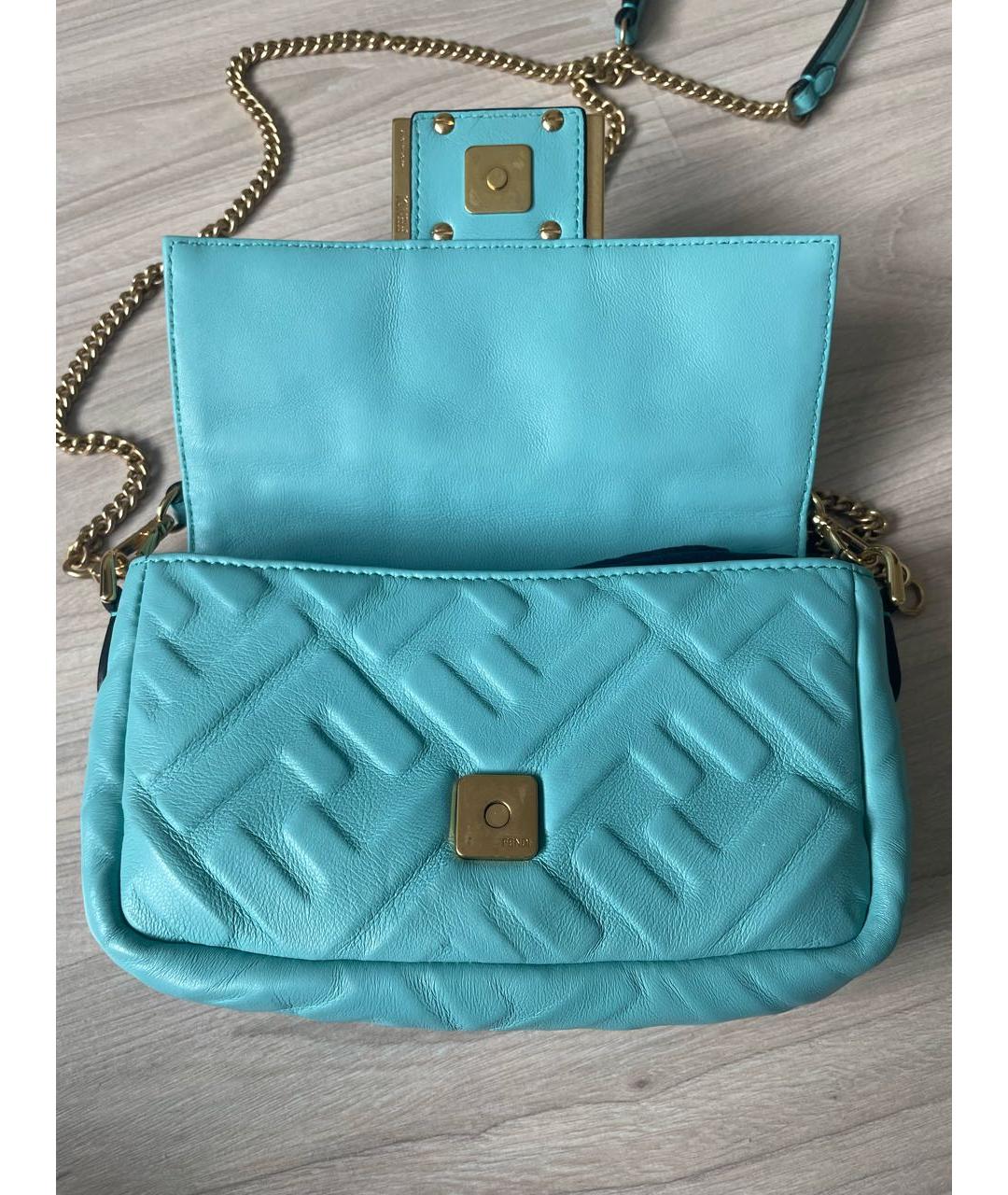 FENDI Кожаная сумка через плечо, фото 7