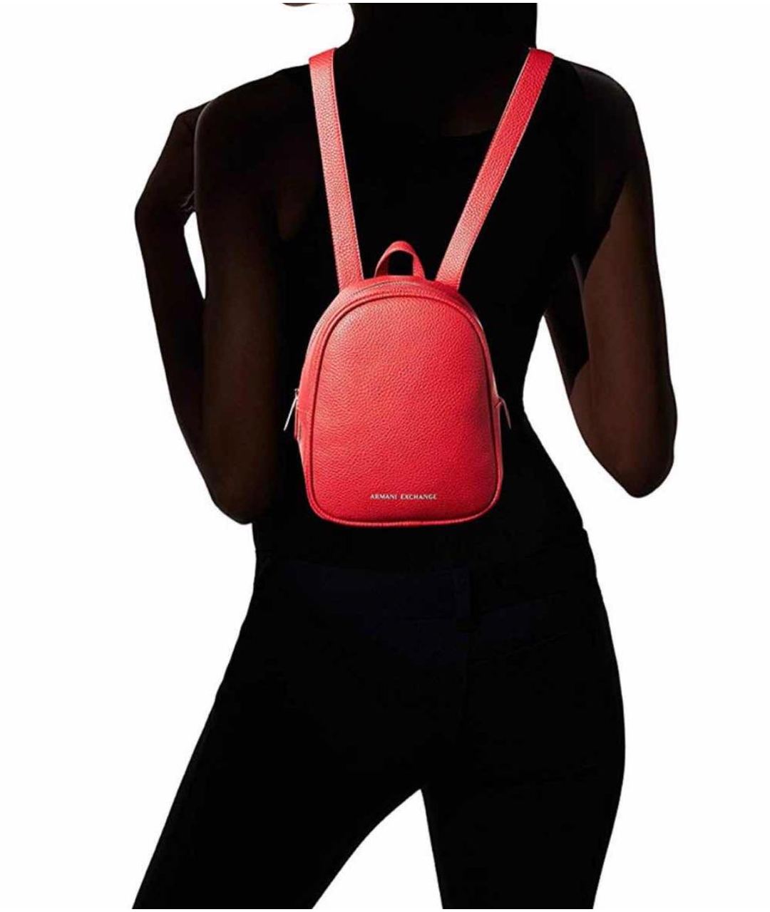 ARMANI EXCHANGE Красный рюкзак из искусственной кожи, фото 5