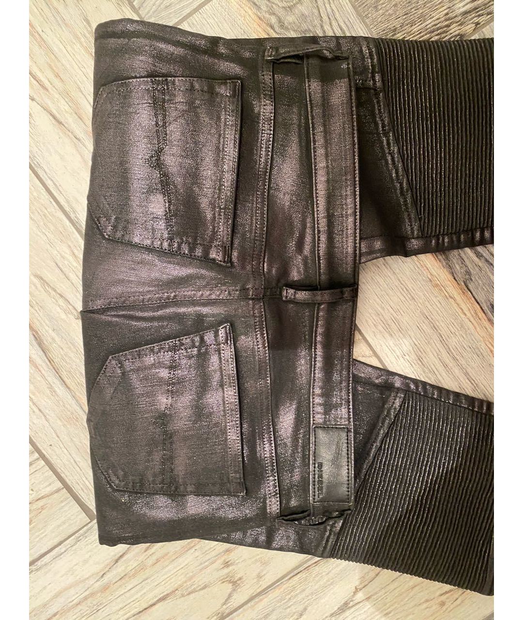 DIESEL Черные хлопко-эластановые джинсы слим, фото 4