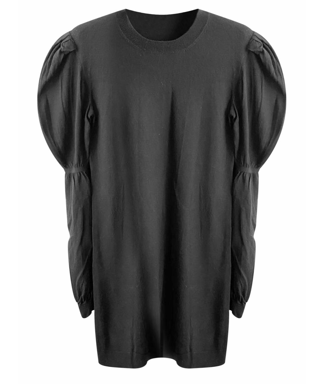LOUIS VUITTON PRE-OWNED Черное шерстяное повседневное платье, фото 1