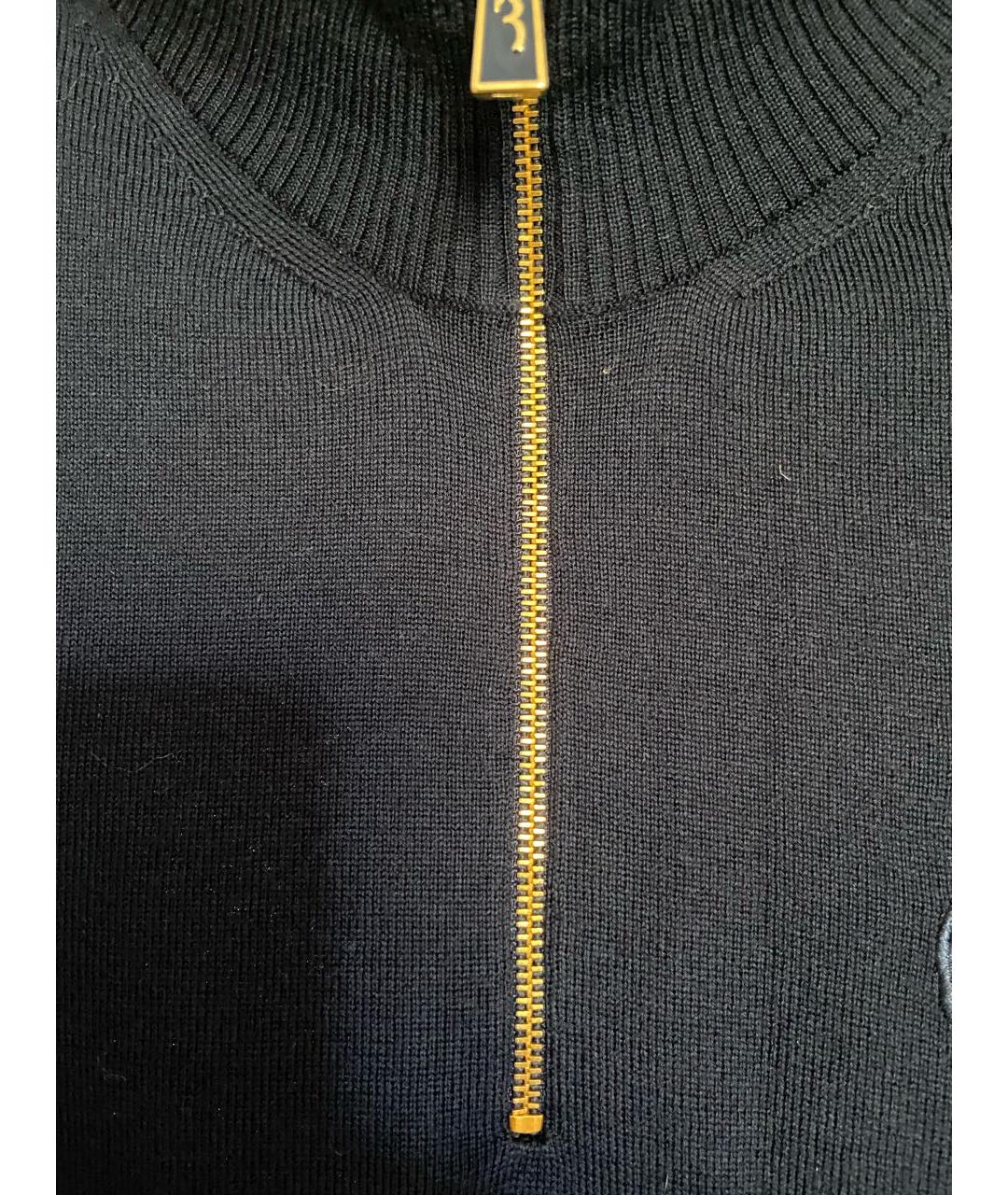 BILLIONAIRE Темно-синий шерстяной джемпер / свитер, фото 3