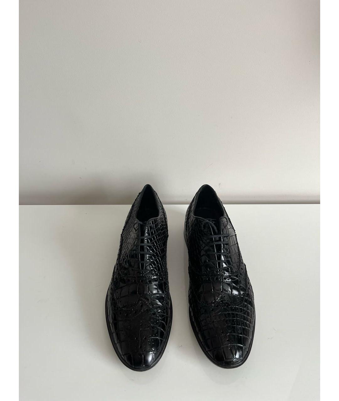 ROCCO P. Черные кожаные туфли, фото 2