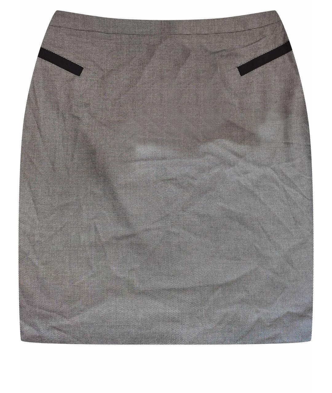123 Антрацитовая полиэстеровая юбка миди, фото 1