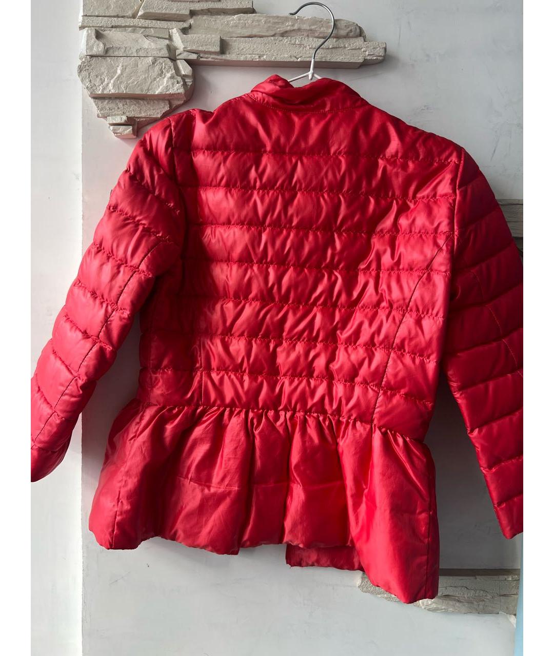 ELISABETTA FRANCHI Красная полиэстеровая куртка, фото 2