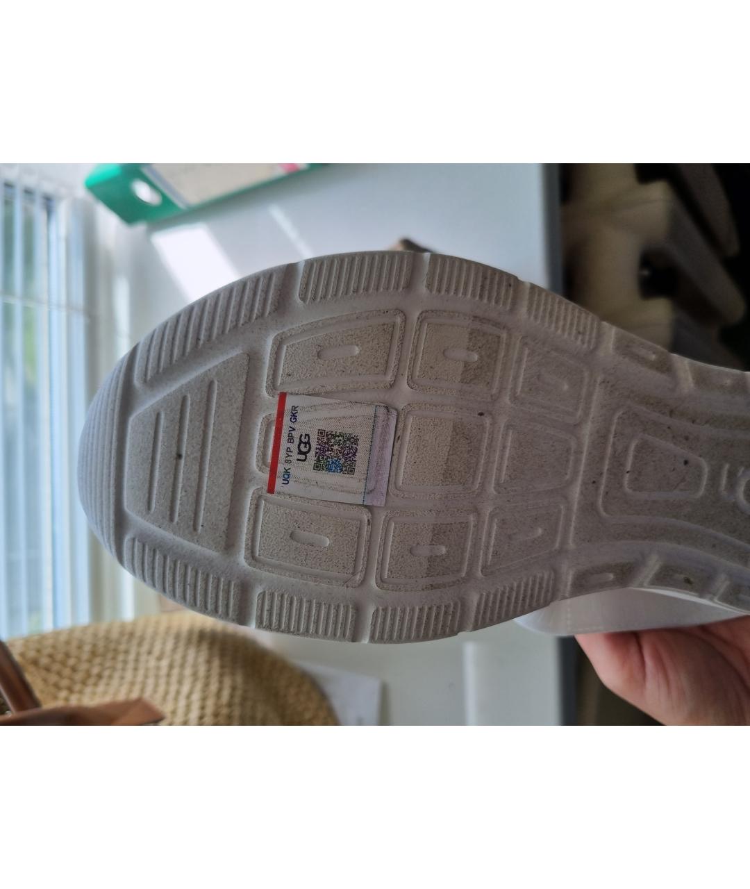 UGG AUSTRALIA Белые текстильные сандалии, фото 2