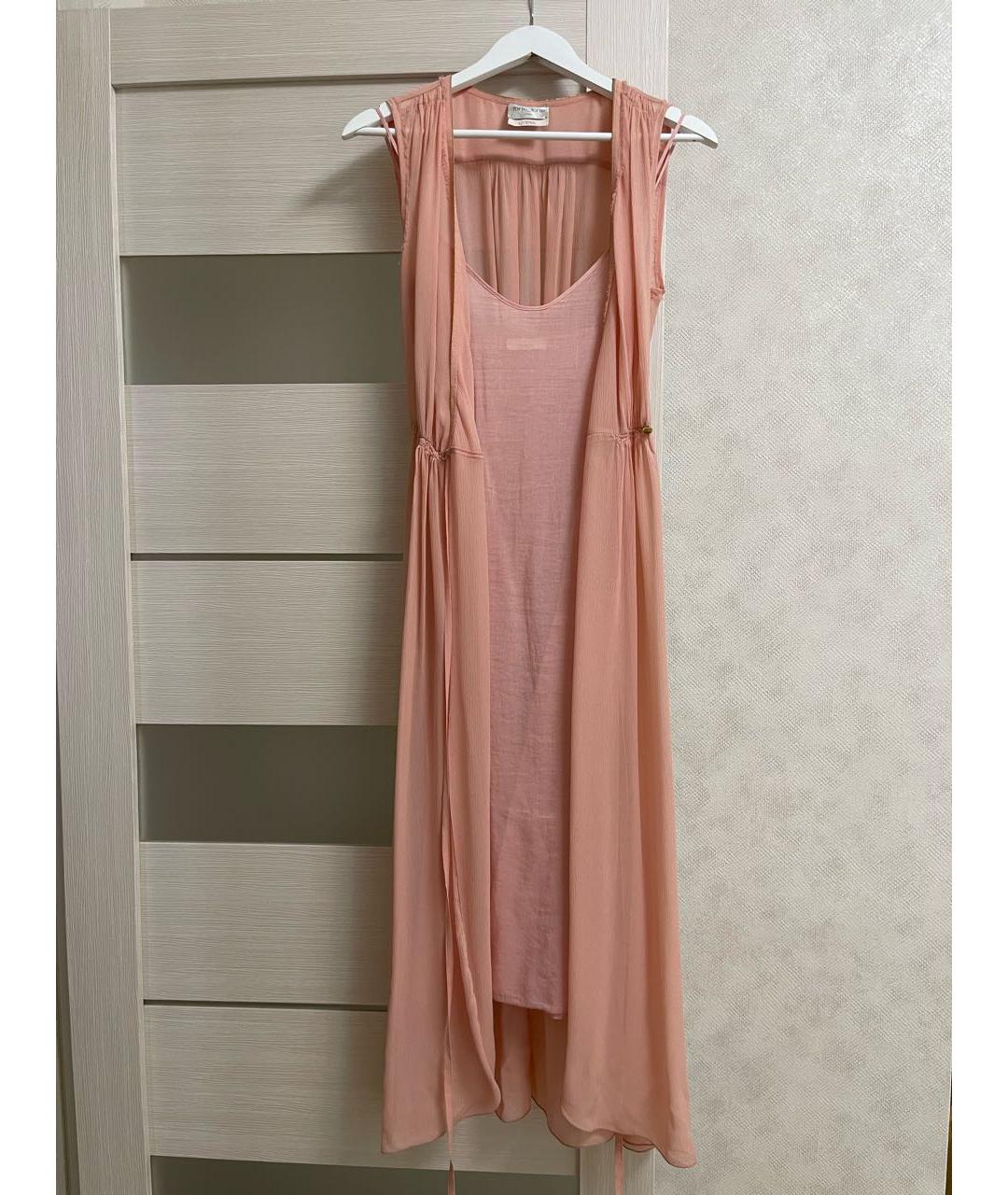 FORTE FORTE Розовое шелковое повседневное платье, фото 6