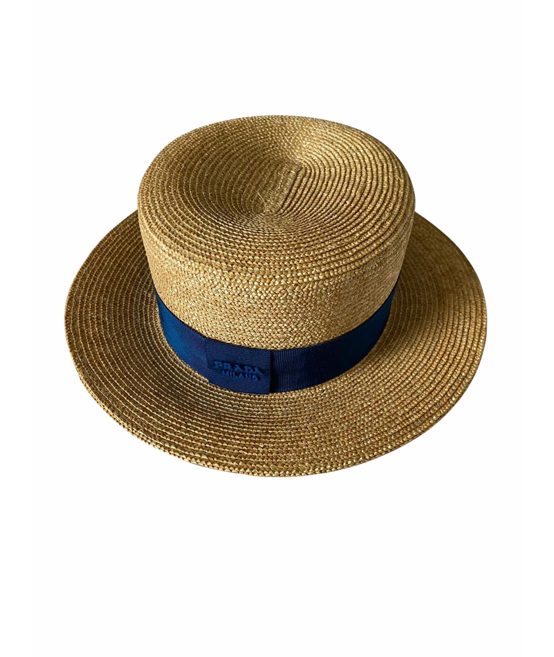 PRADA Бежевая соломенная шляпа, фото 1