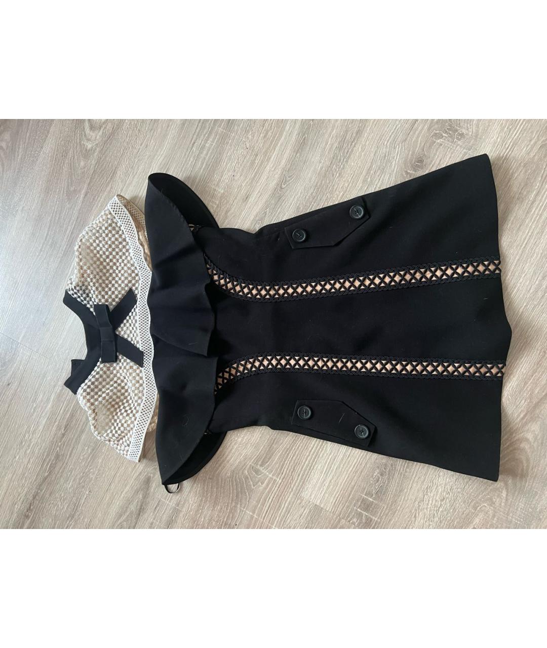 SELF-PORTRAIT Черное полиэстеровое коктейльное платье, фото 5