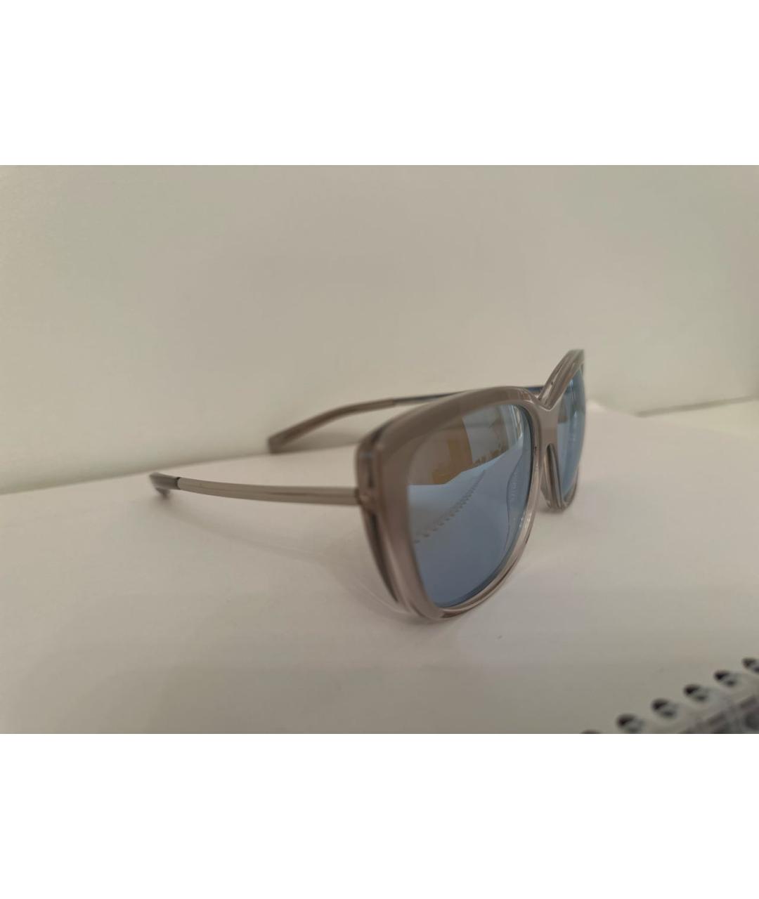 JIL SANDER Серые пластиковые солнцезащитные очки, фото 3
