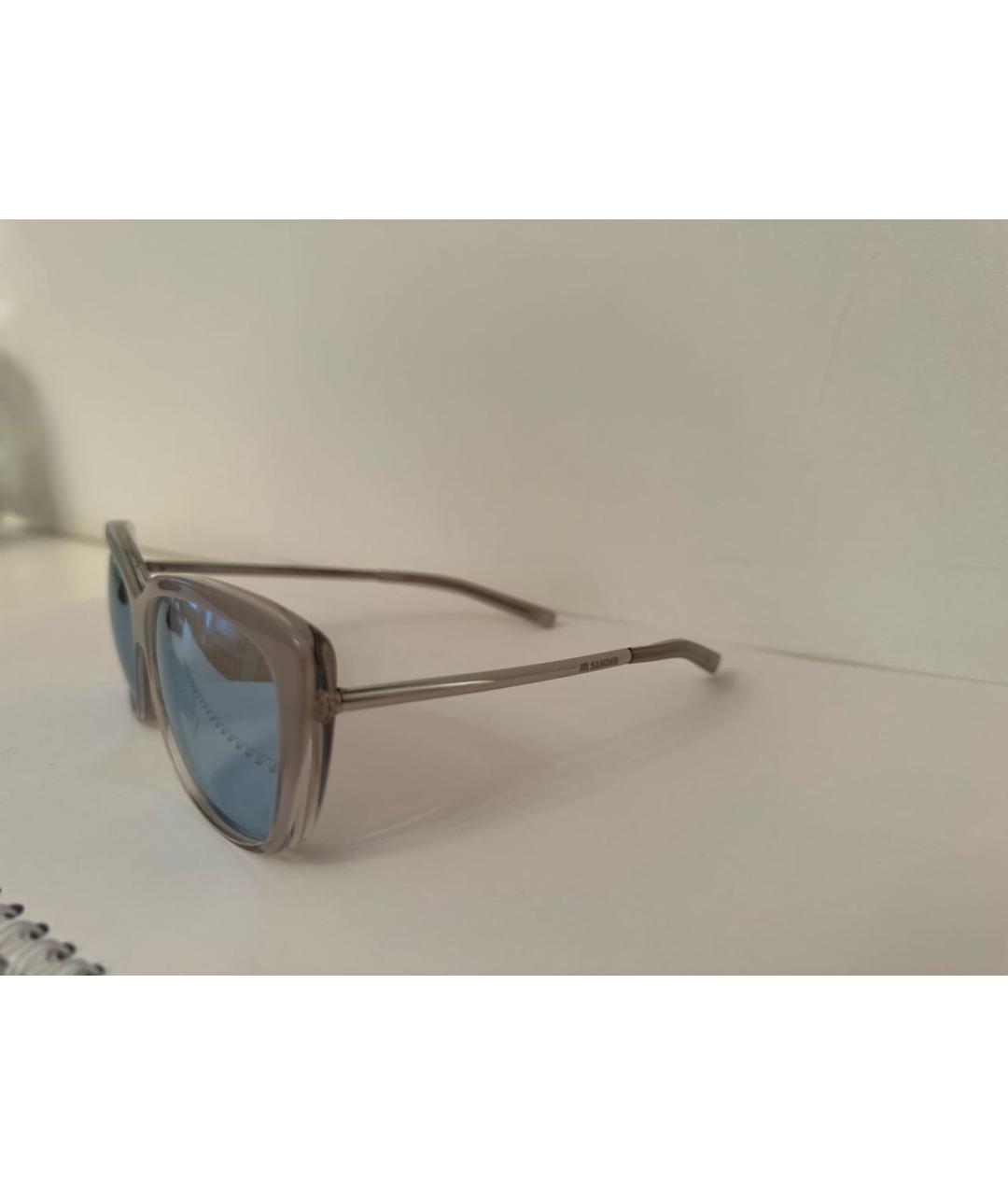 JIL SANDER Серые пластиковые солнцезащитные очки, фото 2