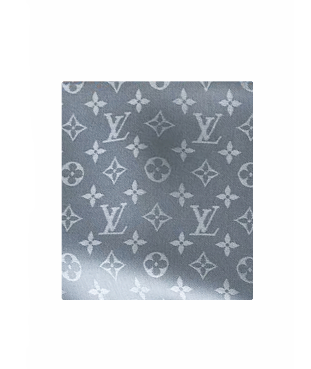 LOUIS VUITTON PRE-OWNED Серый шелковый шарф, фото 1