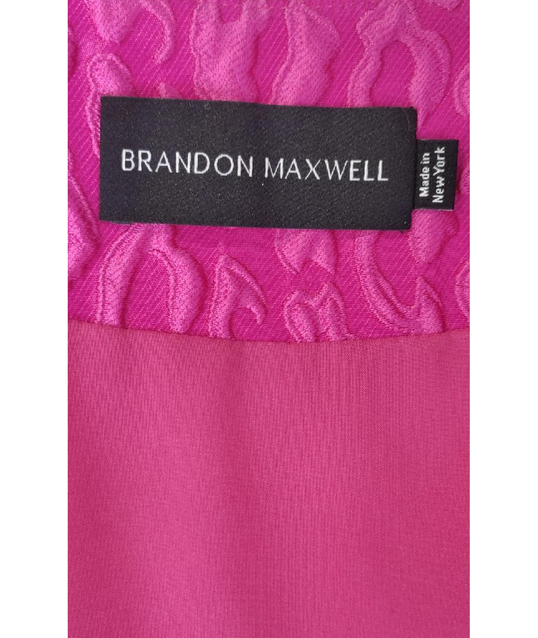BRANDON MAXWELL Фуксия полиэстеровый жакет/пиджак, фото 5