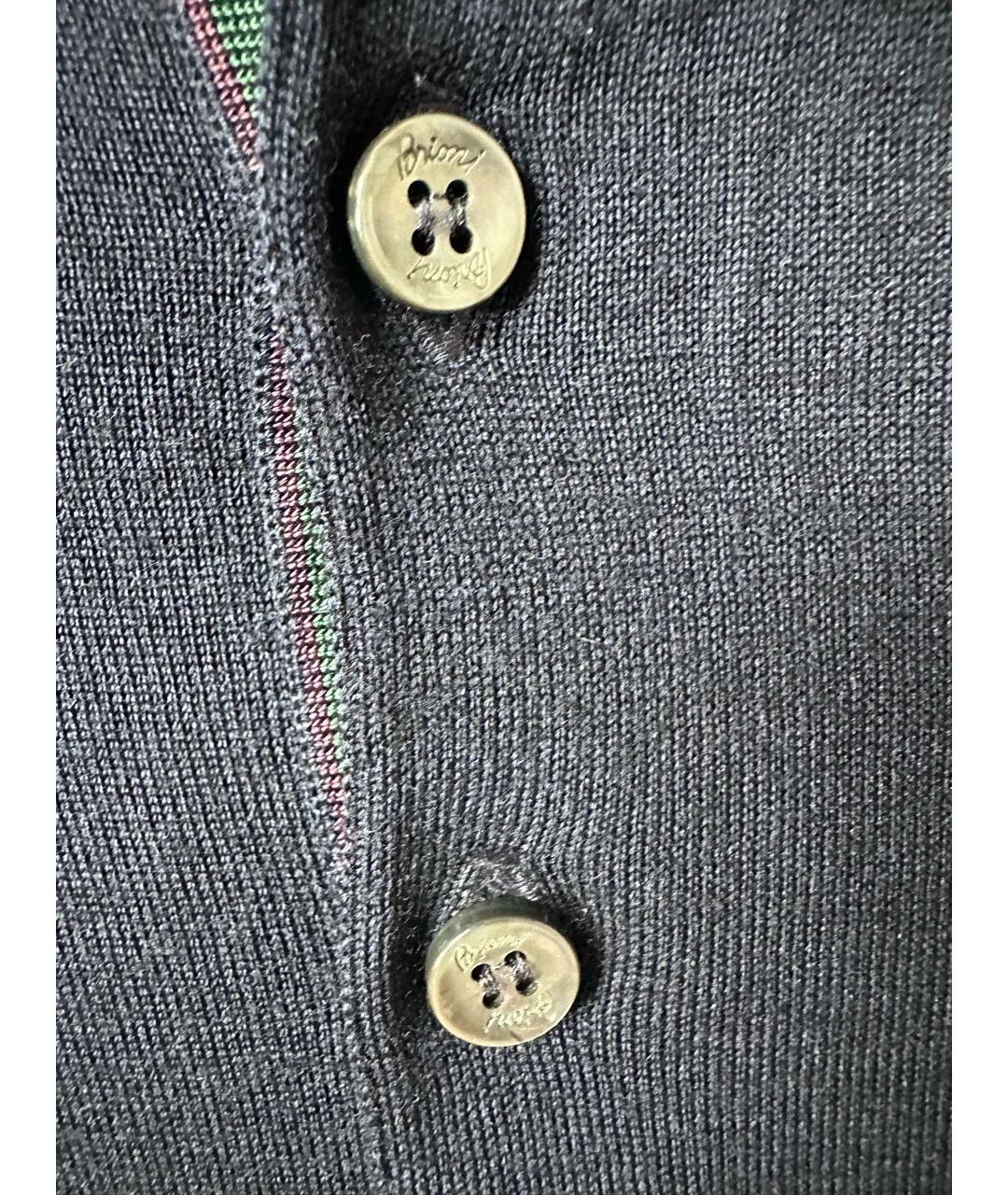 BRIONI Темно-синий кашемировый джемпер / свитер, фото 3