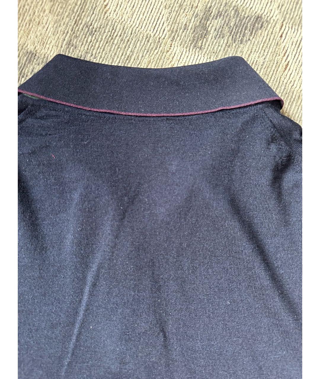 BRIONI Темно-синий кашемировый джемпер / свитер, фото 5