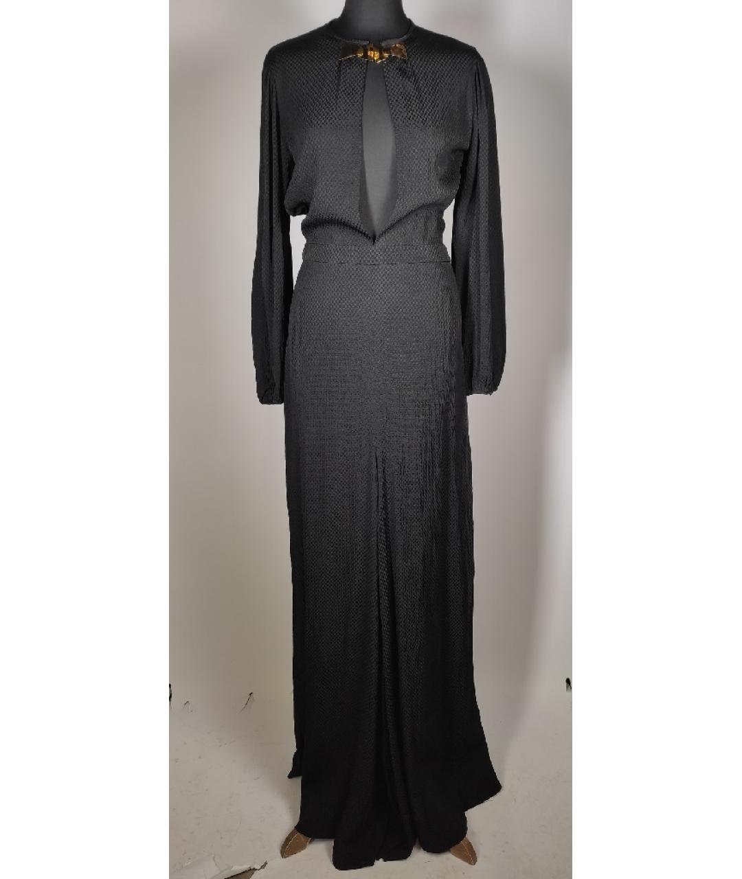 CHLOE Черное ацетатное вечернее платье, фото 10