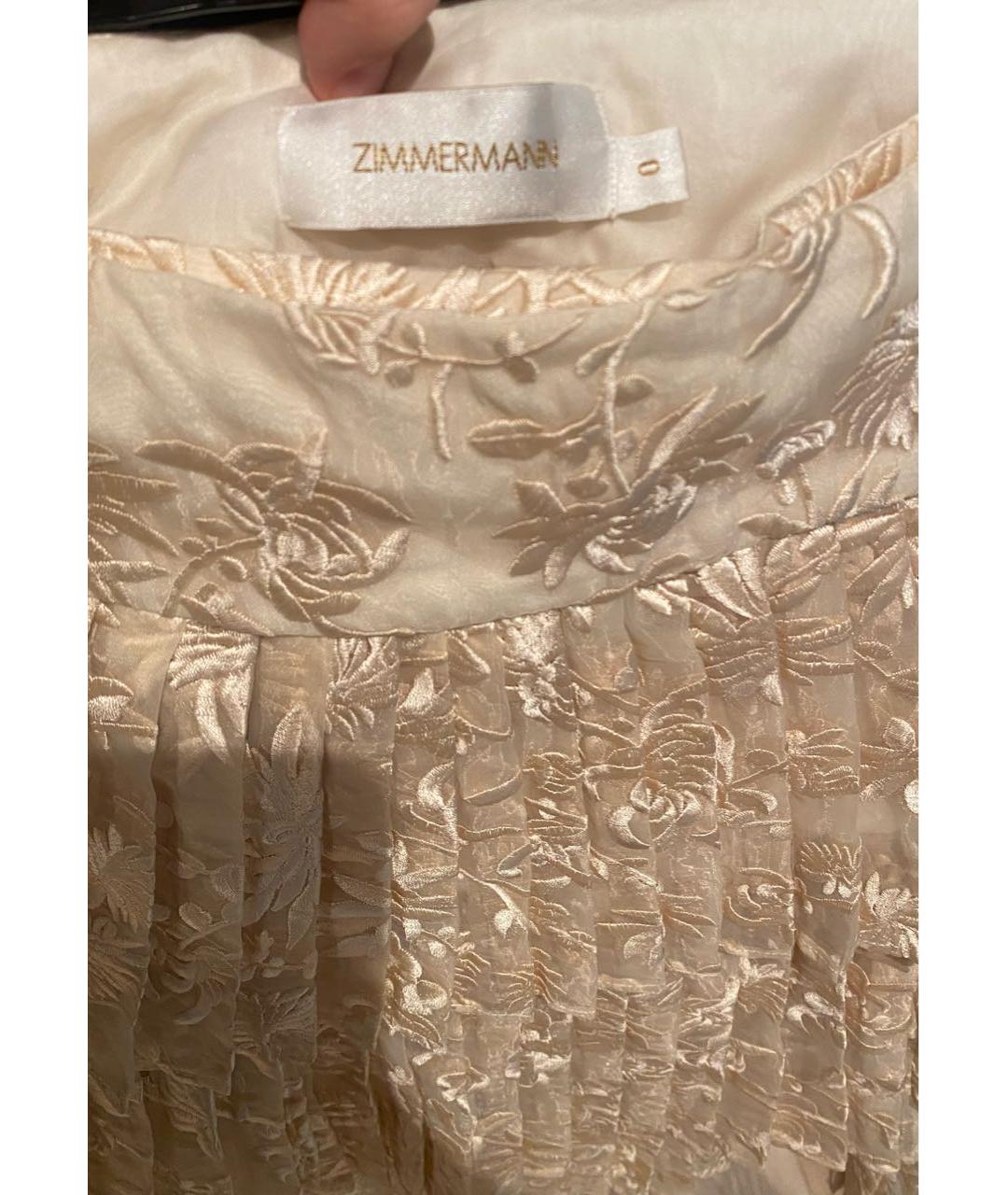ZIMMERMANN Шелковая юбка мини, фото 6