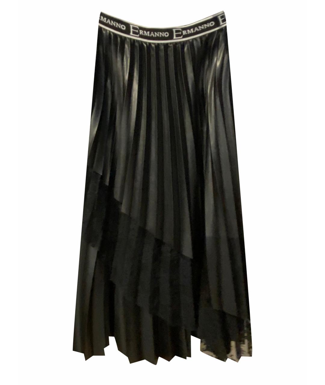 ERMANNO SCERVINO Черная полиэстеровая юбка миди, фото 1