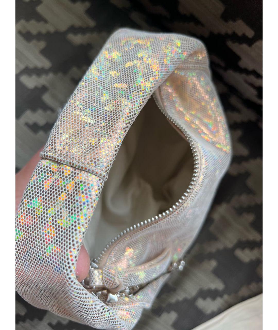 BY FAR Бежевая кожаная сумка с короткими ручками, фото 4