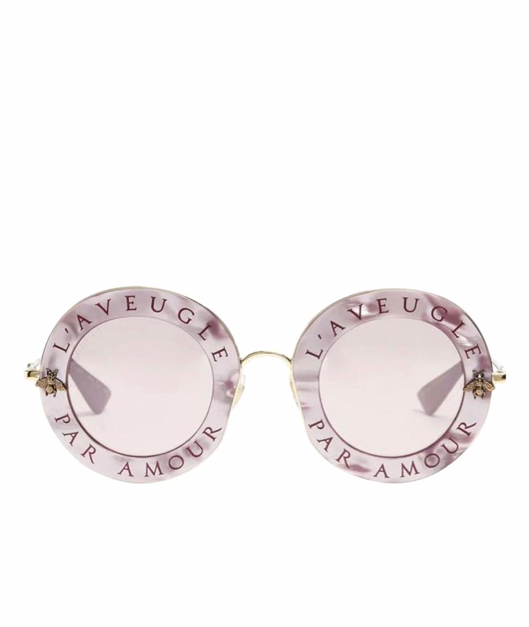 GUCCI Фиолетовые солнцезащитные очки, фото 1