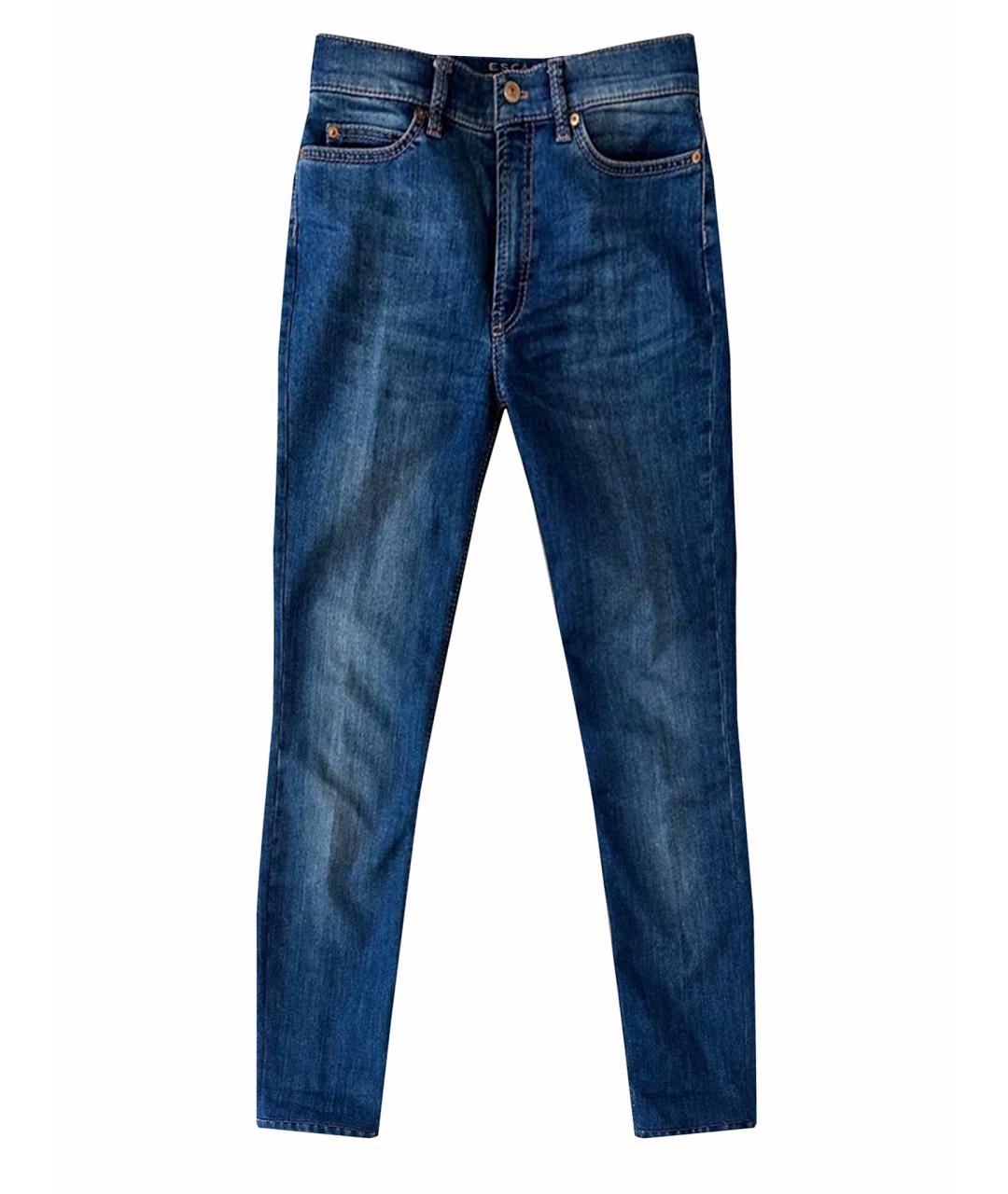 ESCADA Синие хлопковые джинсы слим, фото 1