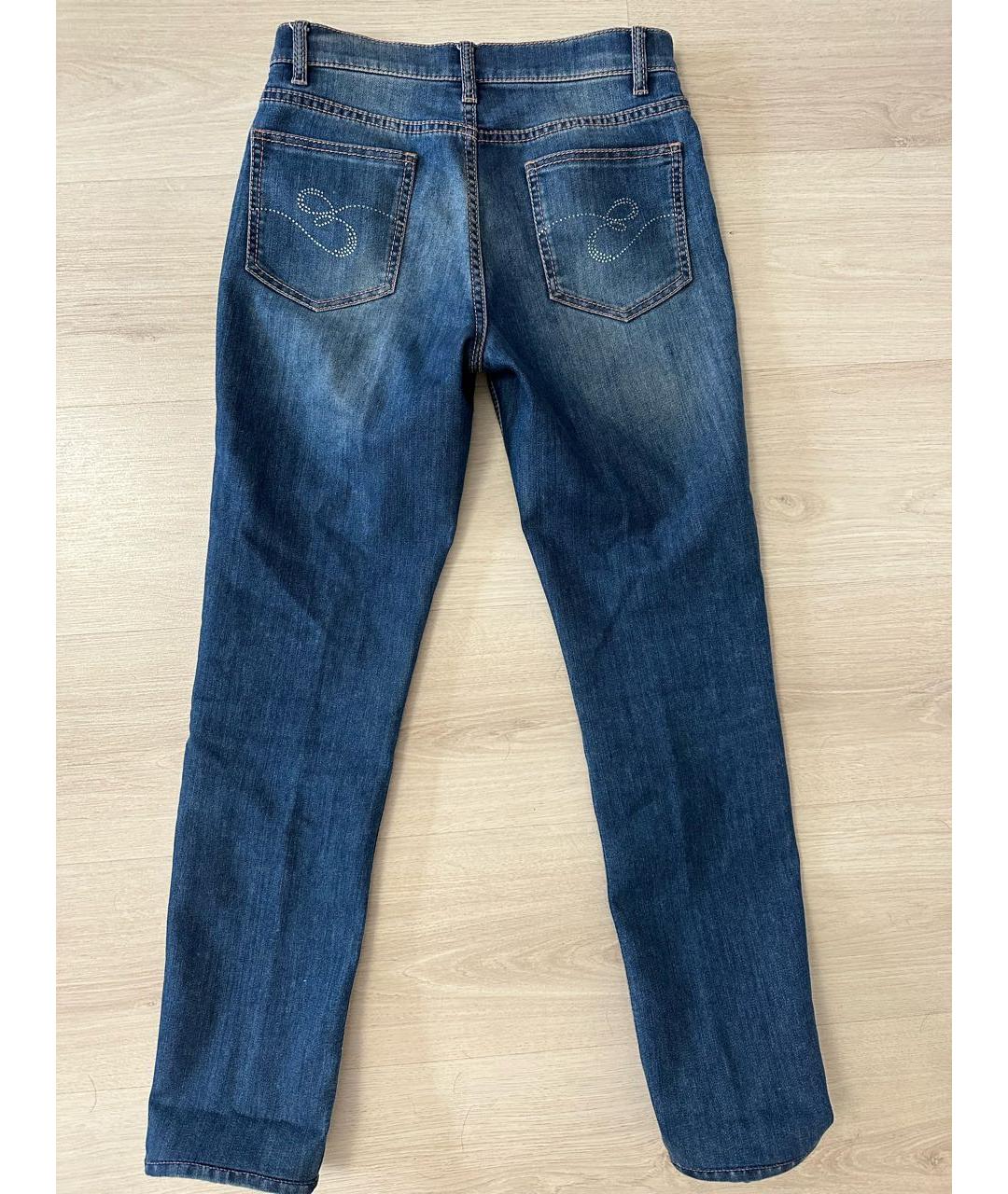 ESCADA Синие хлопковые джинсы слим, фото 4