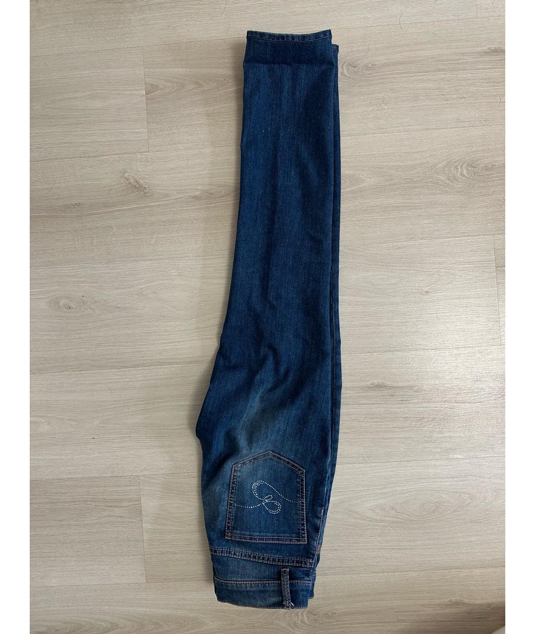 ESCADA Синие хлопковые джинсы слим, фото 3