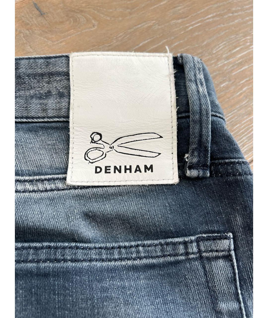 DENHAM Синие хлопковые прямые джинсы, фото 6