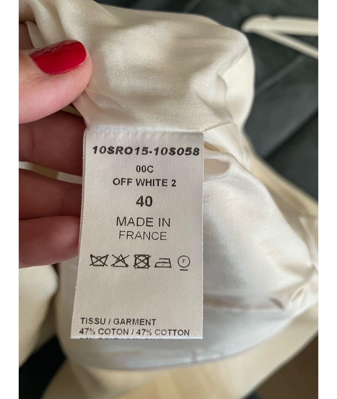 CHLOE Бежевое хлопковое повседневное платье, фото 4