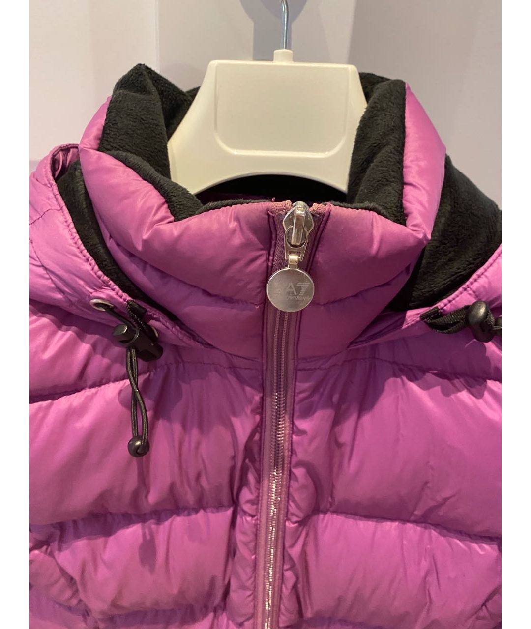 EMPORIO ARMANI Фиолетовая полиамидовая куртка, фото 4