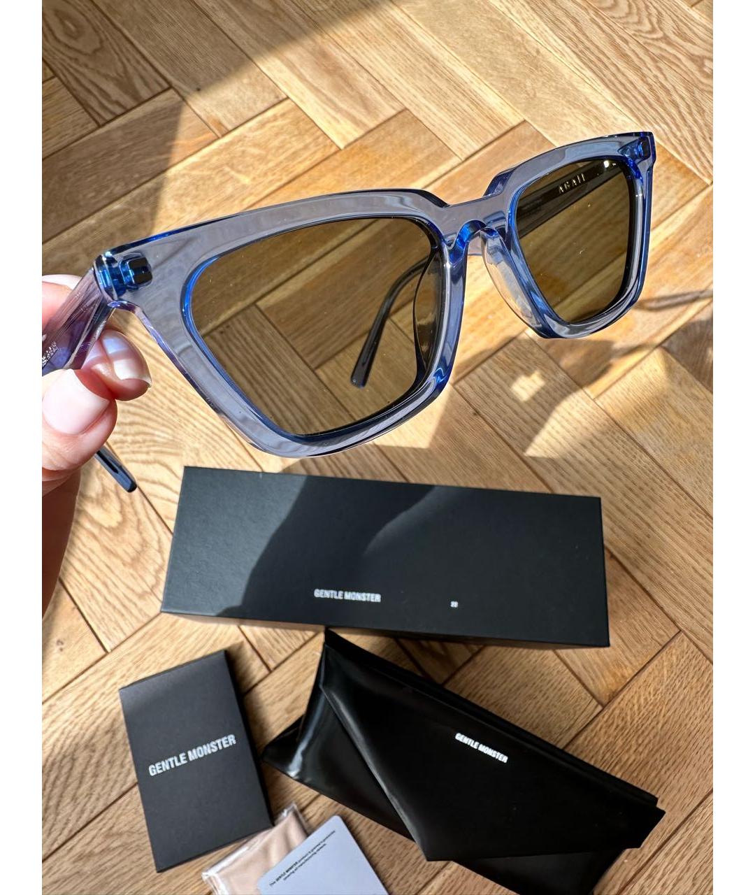 GENTLE MONSTER Синие пластиковые солнцезащитные очки, фото 4