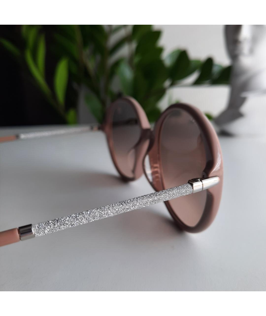JIMMY CHOO Бежевые солнцезащитные очки, фото 2