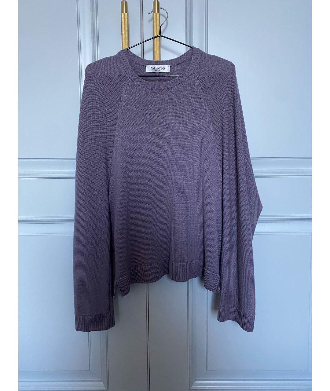 VALENTINO Фиолетовый кашемировый джемпер / свитер, фото 2