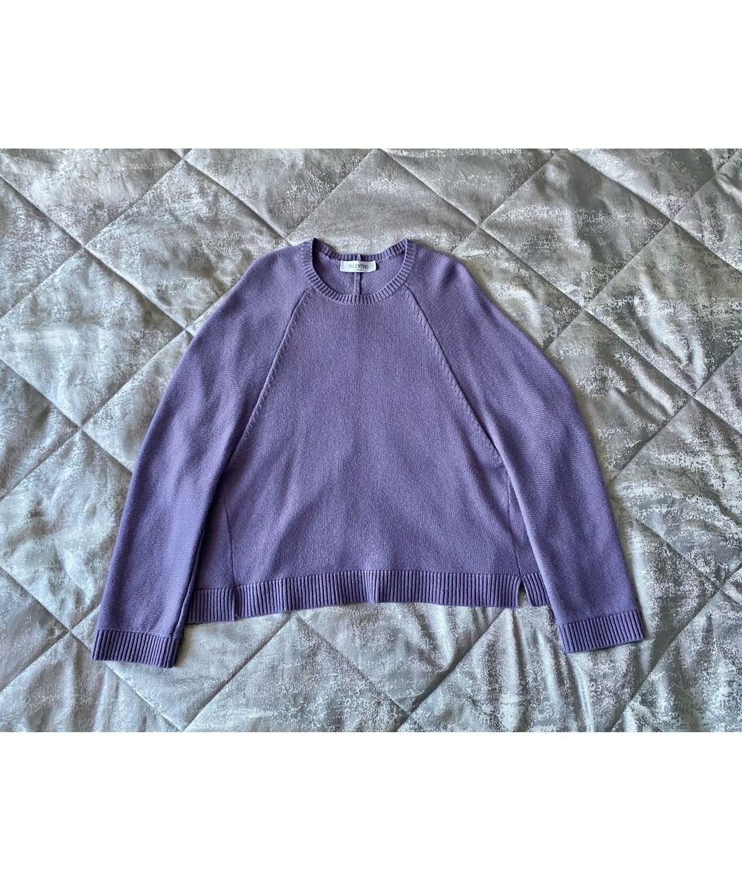 VALENTINO Фиолетовый кашемировый джемпер / свитер, фото 8