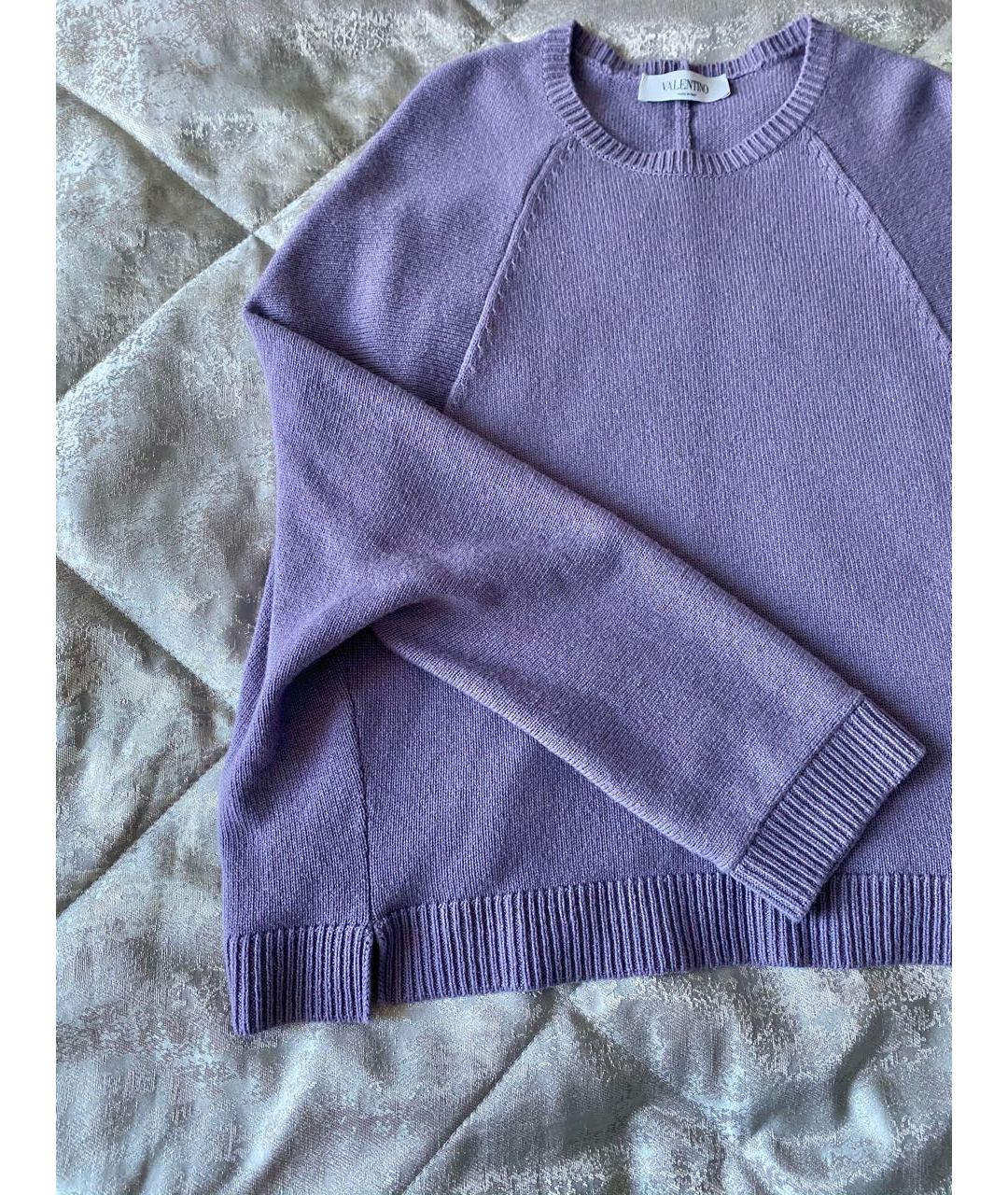 VALENTINO Фиолетовый кашемировый джемпер / свитер, фото 5