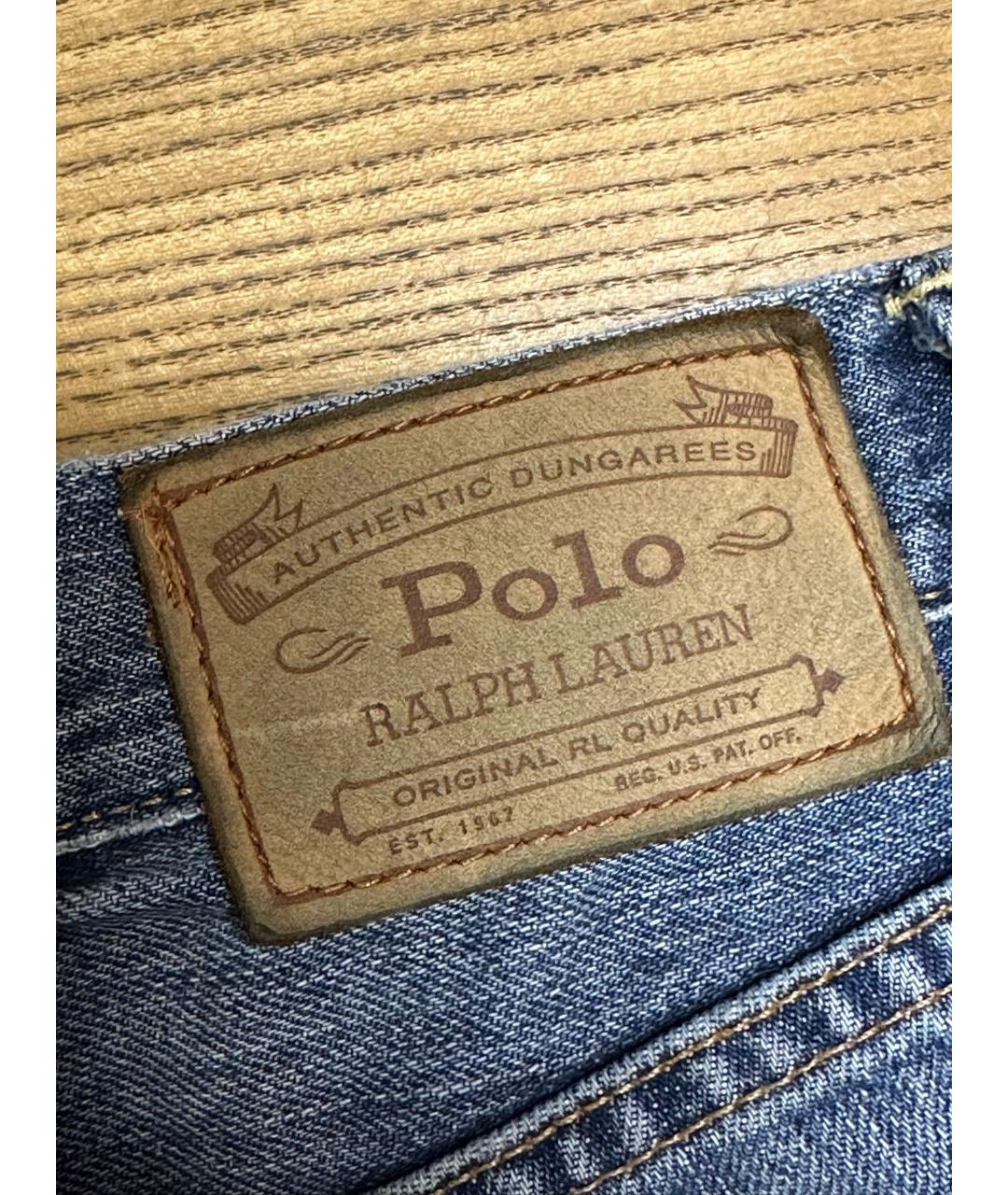 POLO RALPH LAUREN Голубые хлопковые шорты, фото 3