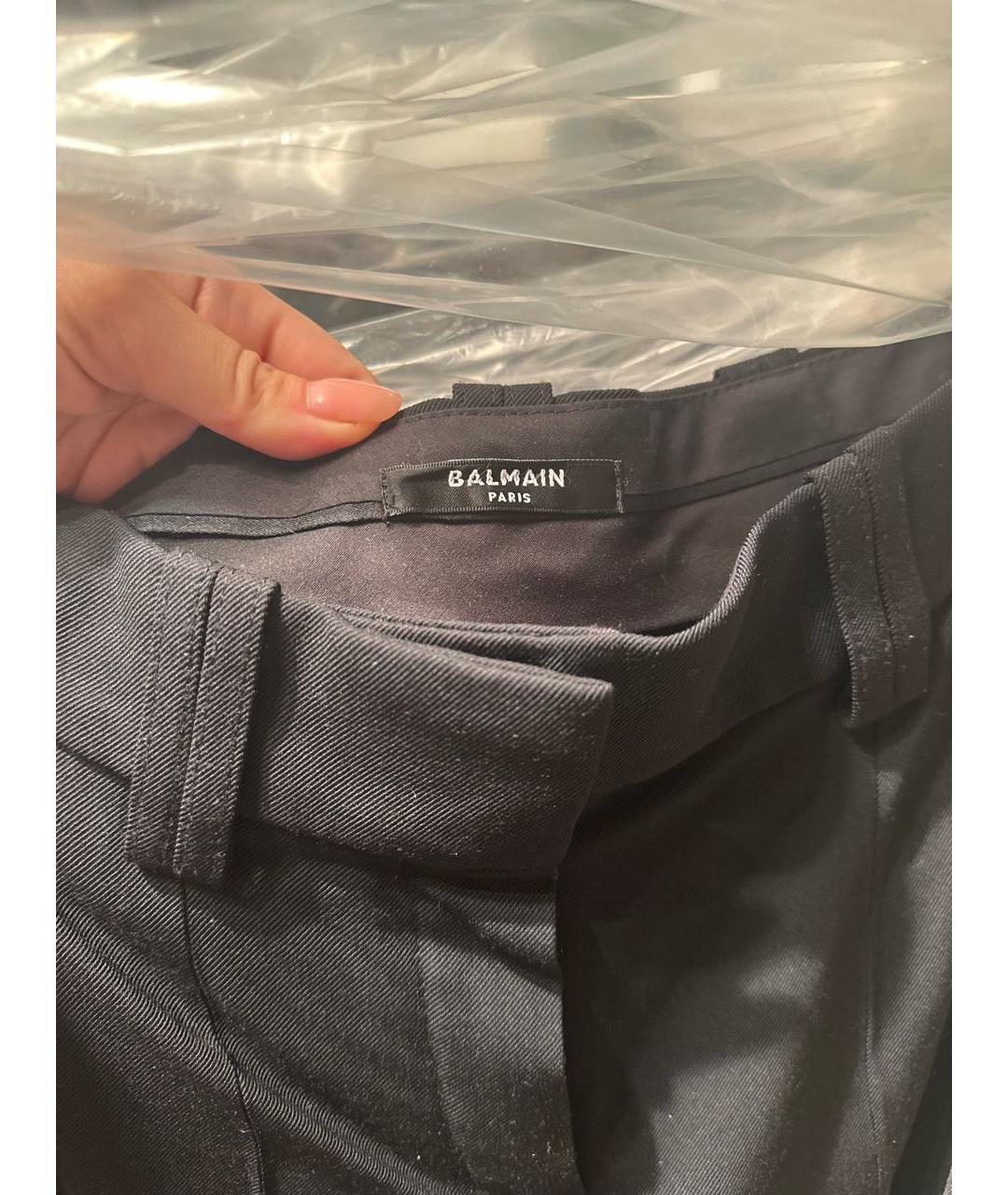 BALMAIN Черные брюки узкие, фото 6