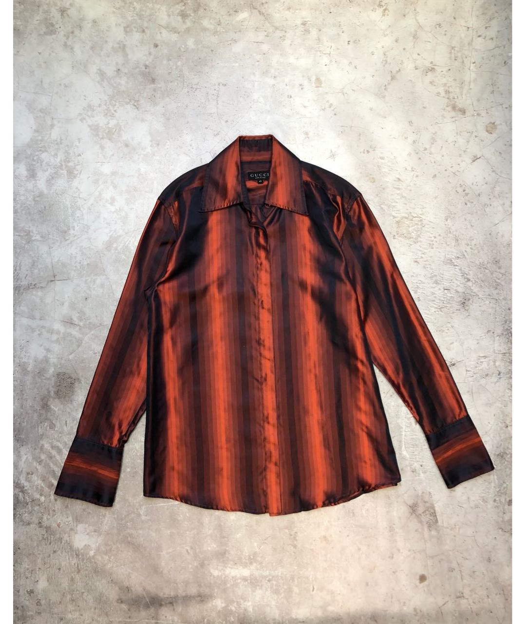 GUCCI Мульти шелковая рубашка, фото 8